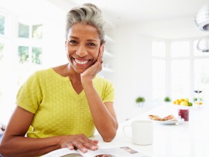 Mature woman in the kitchen