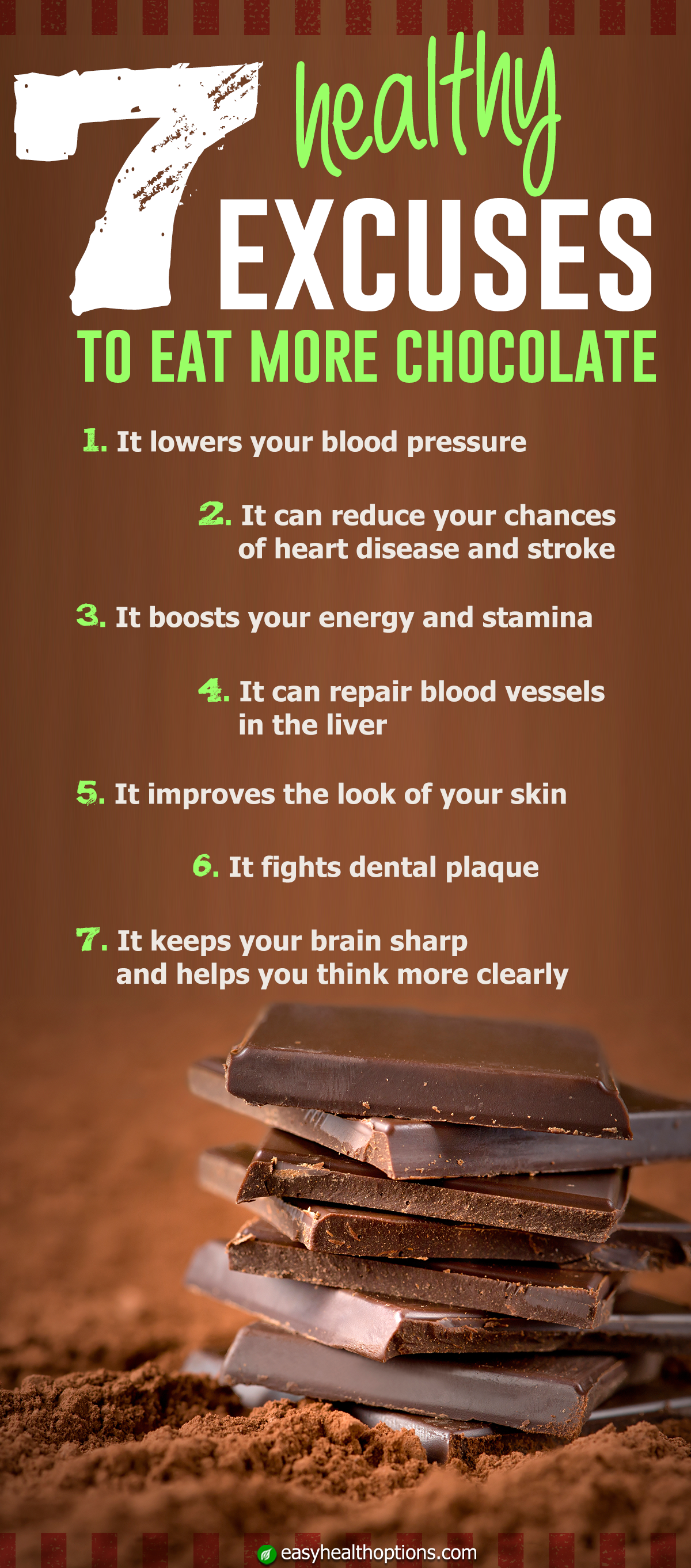 7 healthy excuses to eat more chocolate [infographic]