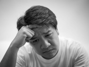 Man in pain