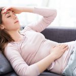 Woman with bladder pain