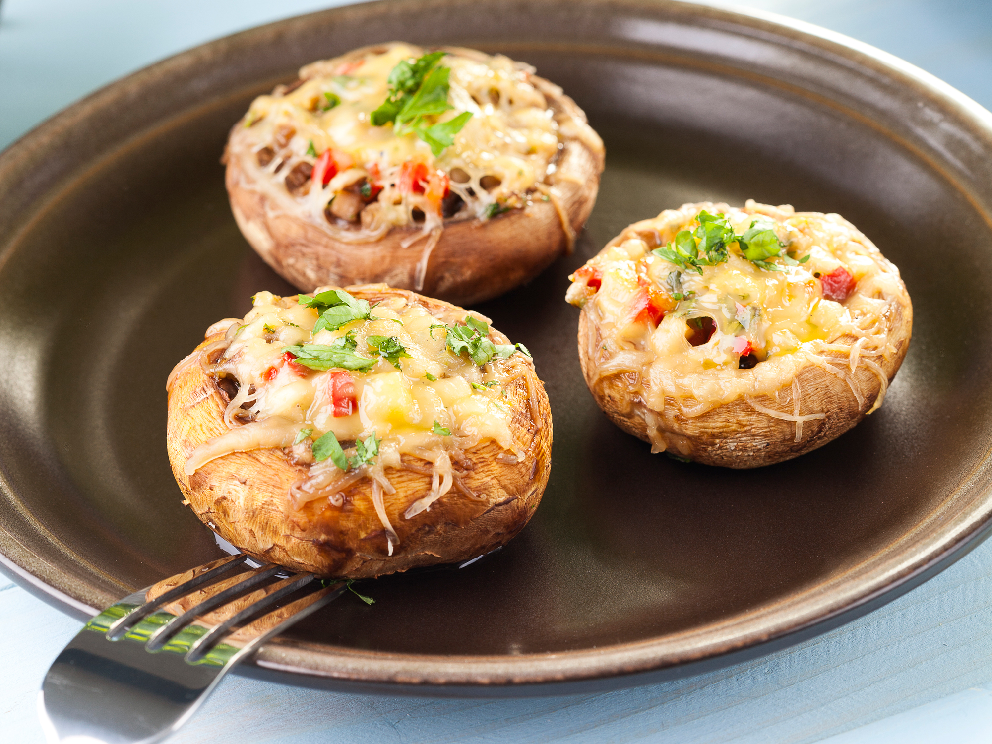 Stuffed Portobello Mushroom Living Room Main Dunedin