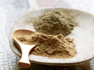 Clay powder for spa treatment