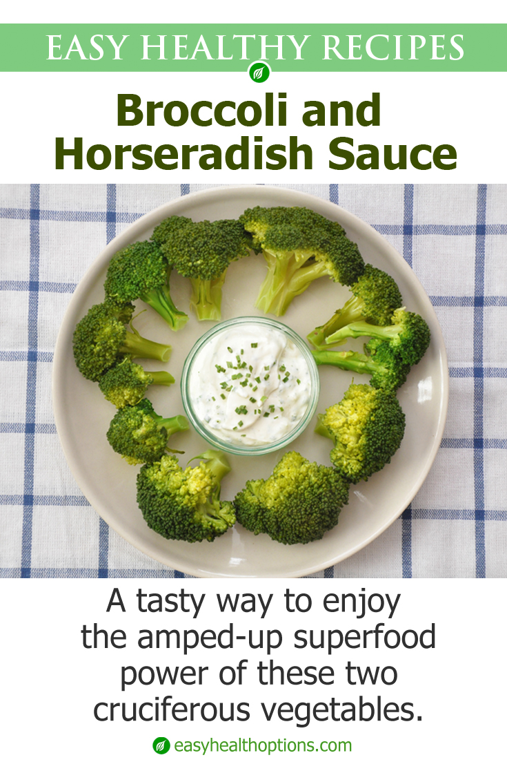 Recipe Broccoli and horseradish sauce Easy Health Options®