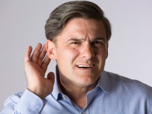 Man with hearing loss