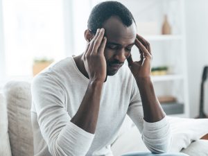 Man with headache