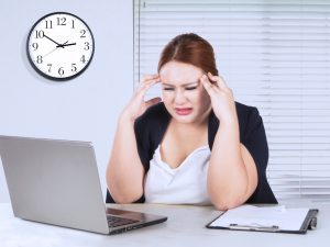 Stressed woman