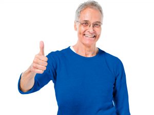 Smiling senior man