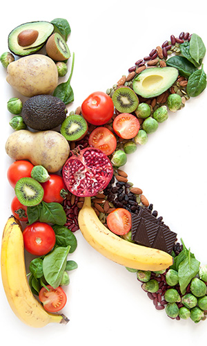 many types of fruits and vegetables contain potassium