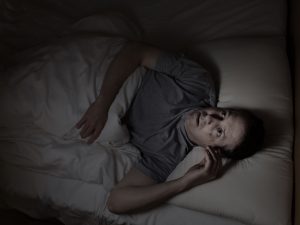 Man with insomnia