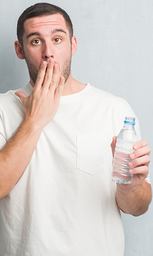 Avoid water in plastic bottles