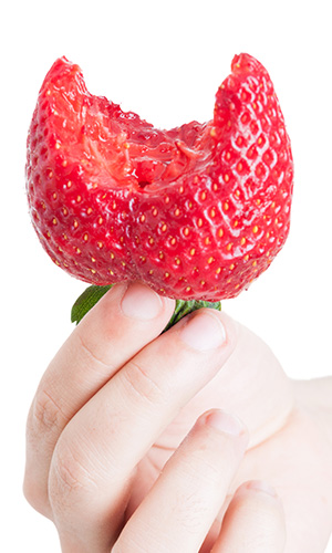 Contaminated strawberries