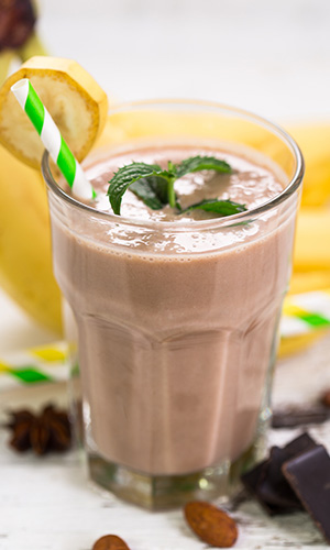 Chocolate spinach smoothie