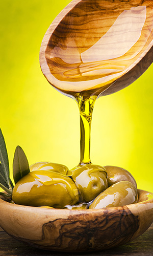 Olive oil and olives