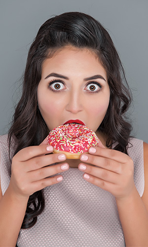 Sugary snacks can cause blood sugar changes