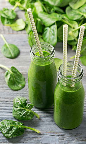 Spinach and kale smoothie