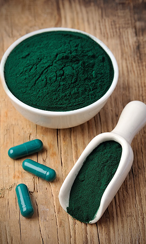 Spirulina powder and supplements