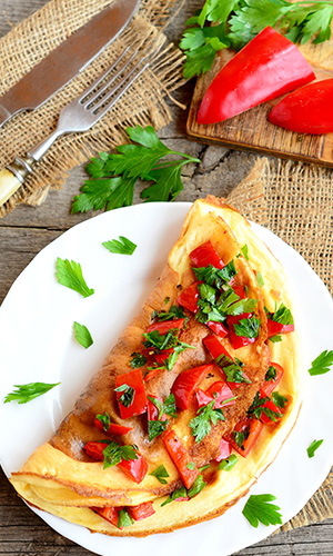 Healthy omelet