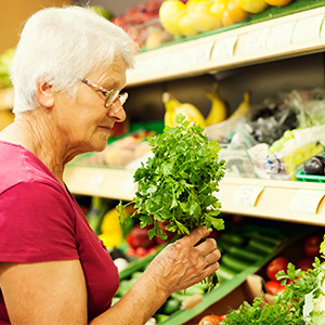 Buying groceries for seniors