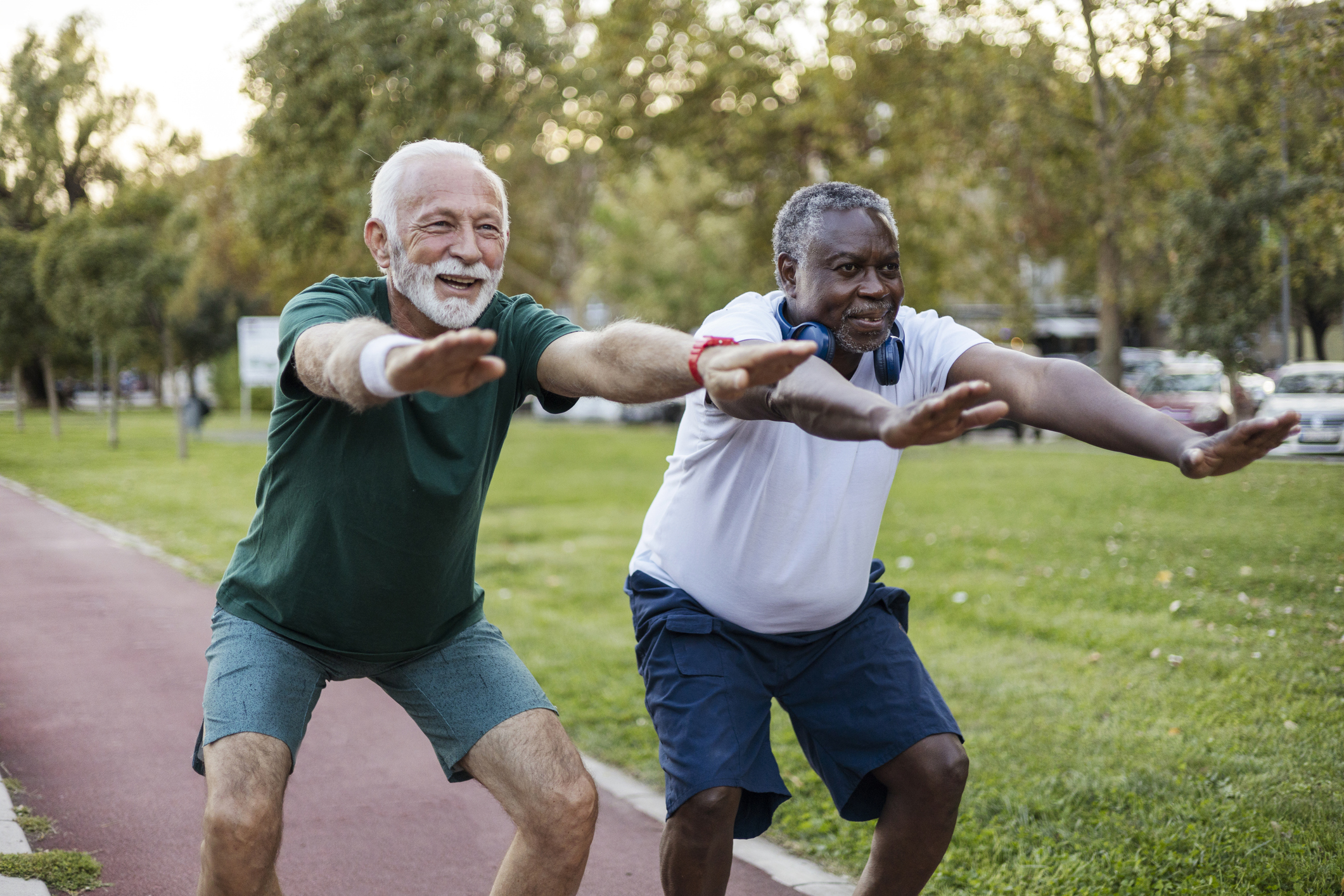 Dynamic squats for lower body strength