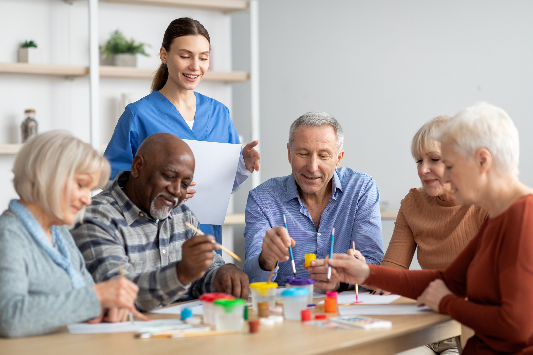 Art by the numbers boosts seniors’ mental health